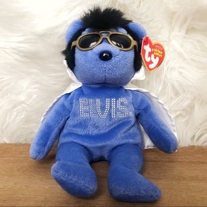 TY BEANIE- SHAKE RATTLE & BEANIE THE ELVIS BEAR